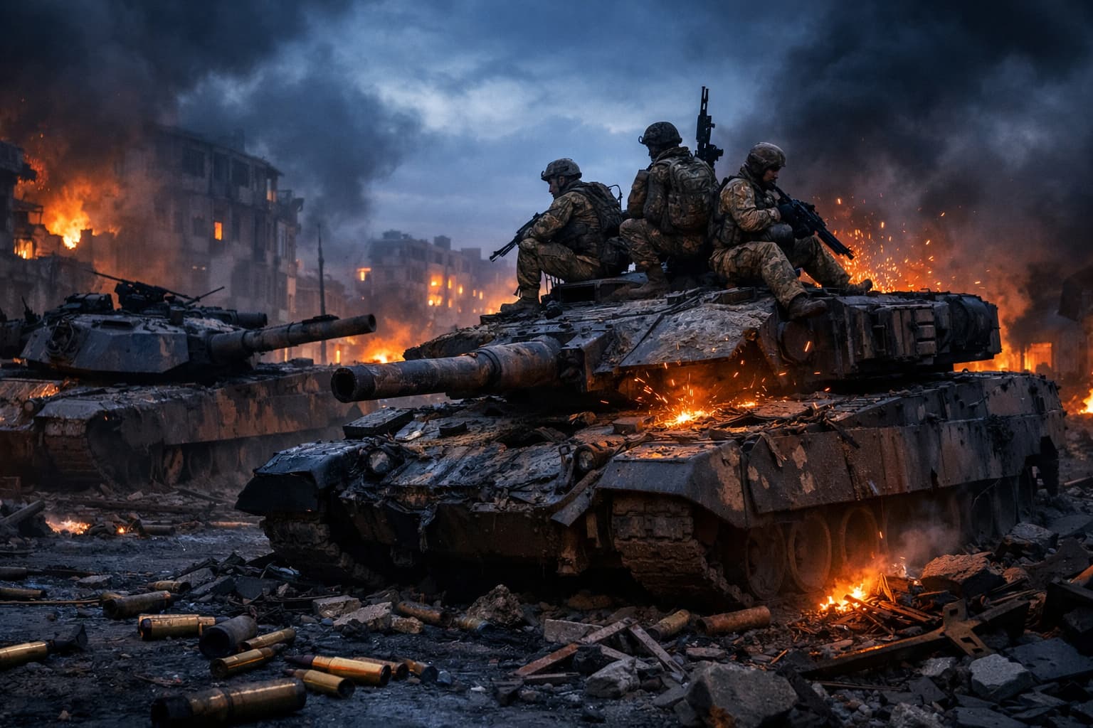 Захват Abrams, Leopard, Challenger